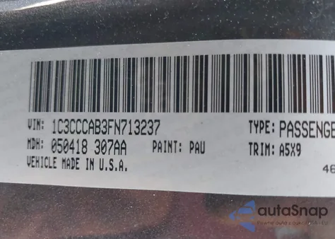 2015 Chrysler 200 Limited z USA, uszkodzony, nr VIN 1C3CCCAB3FN713237